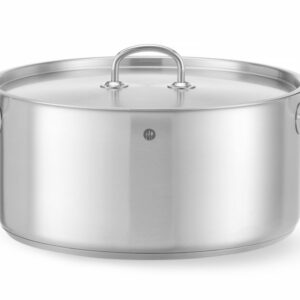 HENDI Topf niedrig - mit Deckel, HENDI, Kitchen Line, 11,9L, ⌀320x(H)150mm