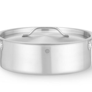 HENDI Kochtopf, niedrig - mit Deckel, HENDI, 8,5L, ⌀320x(H)139mm