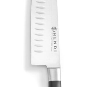 HENDI Santokumesser, HENDI, Profi Line, Grantonschliff, Schwarz, (L)310mm