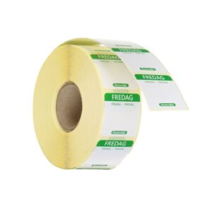 HENDI Täglich anwendbare Lebensmittelsicherheitsetiketten, für den Mehrfachgebrauch, leicht zu entfernen , HENDI, Freitag, Grün, 1000 Stk., 25x25mm