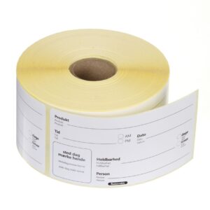 HENDI Lebensmittelrotationsetiketten, mehrfach verwendbar, leicht entfernbar, HENDI, Weiß, 500 Stk., 100x50mm