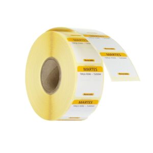 HENDI Täglich anwendbare Lebensmittelsicherheitsetiketten, mehrfach verwendbar, leicht entfernbar , HENDI, Gelb, 1000 Stk., 25x25x(H)mm