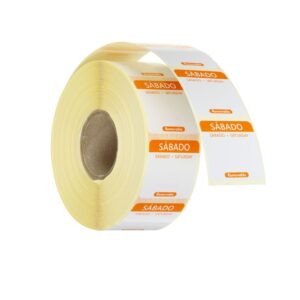 HENDI Täglich anwendbare Lebensmittelsicherheitsetiketten, mehrfach verwendbar, leicht entfernbar , HENDI, Orange, 1000 Stk., 25x25x(H)mm