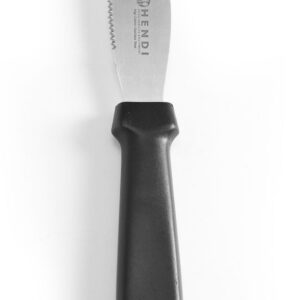 HENDI Brötchenstreicher - Wellenschliff, HENDI, Schwarz, (L)210mm