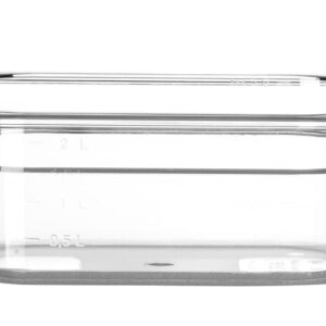 HENDI Gastronorm-Behälter 1/4, HENDI, Profi Line, GN 1/4, 2,8L, Transparent, 265x162x(H)100mm