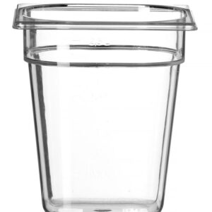 HENDI Gastronorm-Behälter 1/6, HENDI, Profi Line, GN 1/6, 3,4L, Transparent, 176x162x(H)200mm