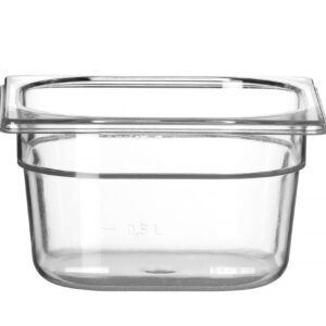 HENDI Gastronorm-Behälter 1/6, HENDI, Profi Line, GN 1/6, 1,6L, Transparent, 176x162x(H)100mm