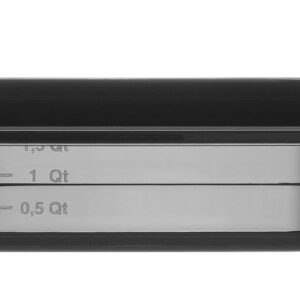 HENDI Gastronorm-Behälter 1/4, HENDI, Profi Line, GN 1/4, 1,8L, Schwarz, 265x162x(H)65mm