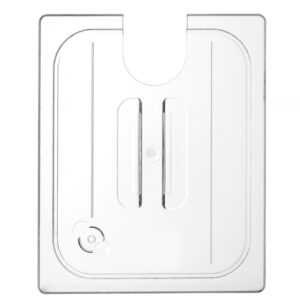 HENDI Gastronorm-Deckel mit Sous-Vide-Stab-Aussparung, HENDI, GN 1/2, Transparent, 265x325mm