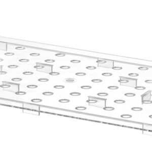 HENDI Perforiertes Abtropfgitter für Gastronorm-Behälter aus Polycarbonat, HENDI, Profi Line, GN 1/1, Transparent, 467x263mm