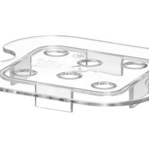 HENDI Perforiertes Abtropfgitter für Gastronorm-Behälter aus Polycarbonat, HENDI, Profi Line, GN 1/6, Transparent, 118x106mm