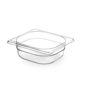 HENDI Gastronorm-Behälter 1/6, HENDI, GN 1/6, 1L, Transparent, 176x162x(H)65mm