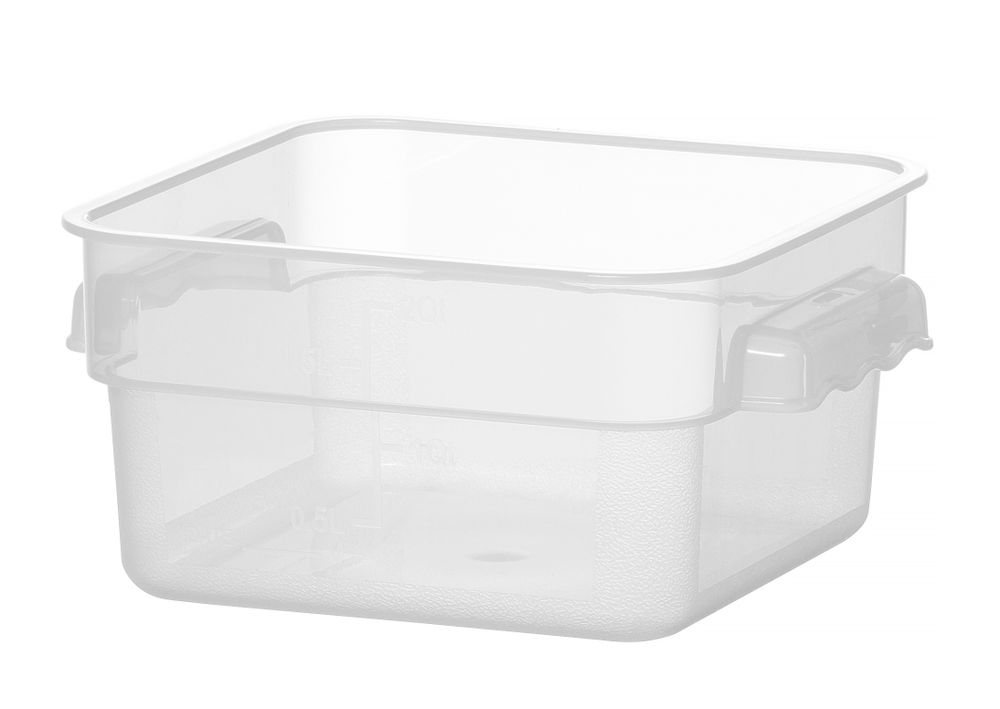 HENDI Lebensmittelbehälter mit Skala, HENDI, 1,9L, 190x190x(H)95mm