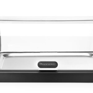 HENDI Rolltop Kühldisplay Duo UNIQ, HENDI, designed by Robert Bronwasser, Einzel, Schwarz, 460x355x(H)220mm, Rechteckig