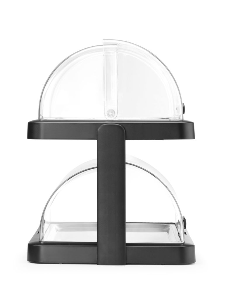 HENDI Rolltop Kühldisplay Duo UNIQ, HENDI, designed by Robert Bronwasser, Doppelt, Schwarz, 480x355x(H)480mm, Rechteckig – Bild 3