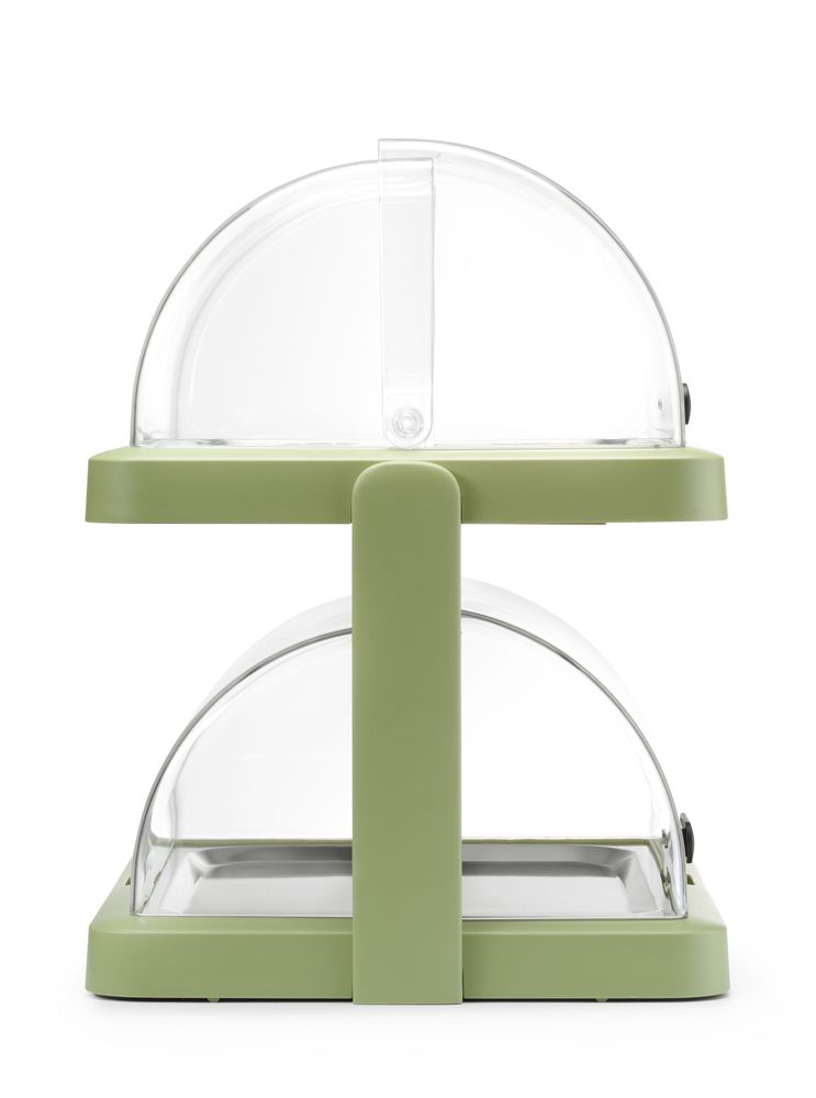 HENDI Rolltop Kühldisplay Duo UNIQ, HENDI, designed by Robert Bronwasser, Doppelt, Grün, 480x355x(H)480mm, Rechteckig – Bild 3