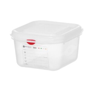 HENDI GN 1/6 Behälter, Polypropylen, HENDI, GN 1/6, 1,7L, Transparent, 176x162x(H)100mm, Rechteckig