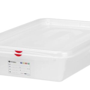 HENDI GN 2/3 Behälter, Polypropylen, HENDI, GN 2/3, 9L, Transparent, 354x325x(H)100mm, Rechteckig