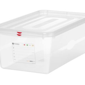 HENDI GN 1/1 Behälter, Polypropylen, HENDI, GN 1/1, 28L, Transparent, 530x325x(H)200mm