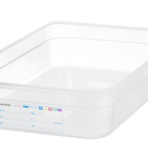 HENDI Gastronorm-Behälter 1/1, HENDI, GN 1/1, 12L, Transparent, 530x325x(H)100mm