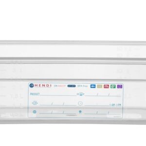 HENDI Gastronorm-Behälter 1/3, HENDI, GN 1/3, 4L, Transparent, 325x176x(H)100mm