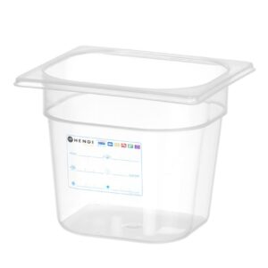 HENDI Gastronorm-Behälter 1/6, HENDI, GN 1/6, 2,4L, Transparent, 176x162x(H)150mm
