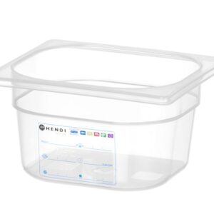 HENDI Gastronorm-Behälter 1/6, HENDI, GN 1/6, 1,6L, Transparent, 176x162x(H)100mm