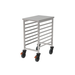 Rieber GN-Regalwagen 1/1 niedr. - Abweiserr.