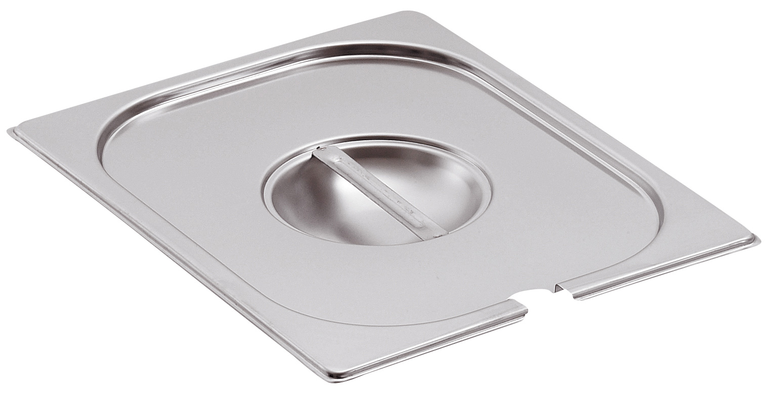 Neumärker Deckel für GN-Behälter 1/2 mit Löffelaussparung 1 Neumärker Deckel für GN-Behälter 1/2 mit Löffelaussparung