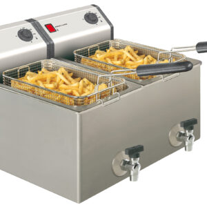 Neumärker Elektro-Fritteuse 2x 8 Liter