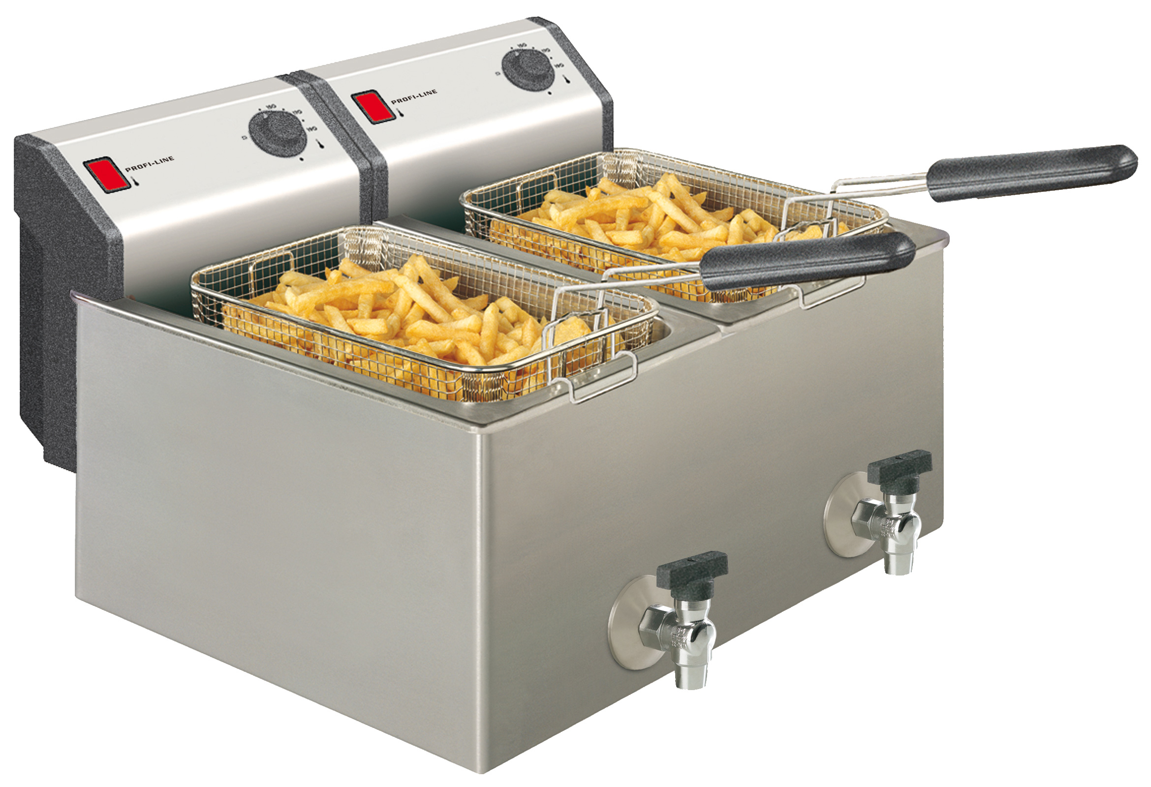 Neumärker Elektro-Fritteuse 2x 8 Liter 1 Neumärker Elektro-Fritteuse 2x 8 Liter