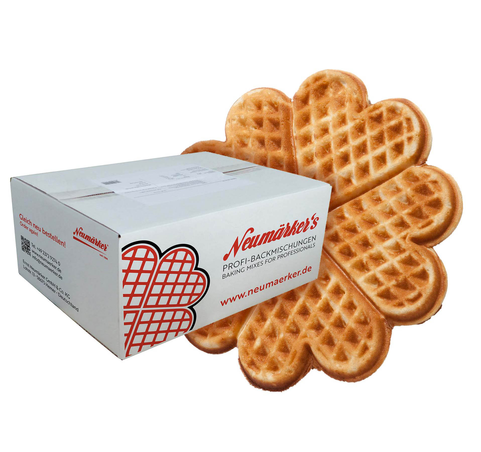 Neumärker Waffel-Ready-Mix Karton à 10 kg (10x 1 kg) 1 Neumärker Waffel-Ready-Mix Karton à 10 kg (10x 1 kg)