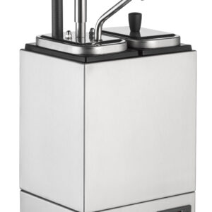 Neumärker Soßenspender 2x 3 Liter beheizt mit 1 Pumpe und 1 Behälter