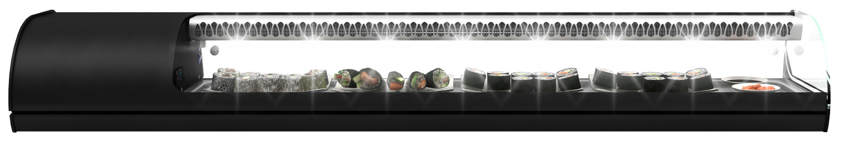 Neumärker Royal Cooling Sushi 8 8x GN 1/3 x 40 mm, Kompressor links 2 Neumärker Royal Cooling Sushi 8 8x GN 1/3 x 40 mm, Kompressor links – Bild 2