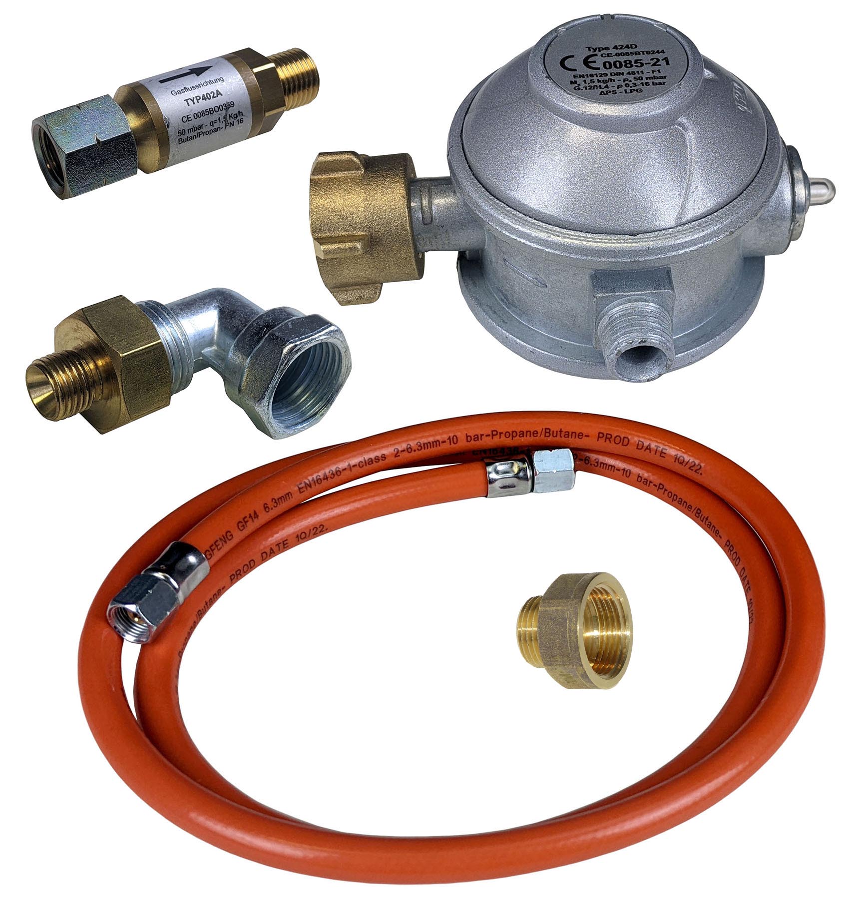 Neumärker Anschluss-Set für Gas-Hockerkocher NGETL 5-50 1 Neumärker Anschluss-Set für Gas-Hockerkocher NGETL 5-50
