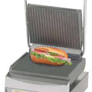Neumärker Manufaktur Panini Master oben geriffelt + unten glatt, mit Digitaltimer