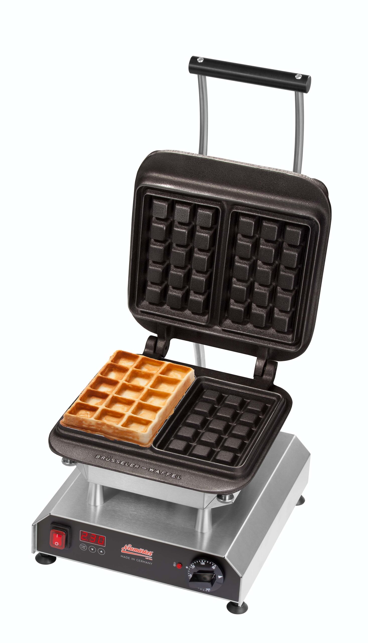 Neumärker Manufaktur Neumärker Waffeleisen Thermocook® inkl. Brüsseler Waffel Wechselplatten (Gusseisen)