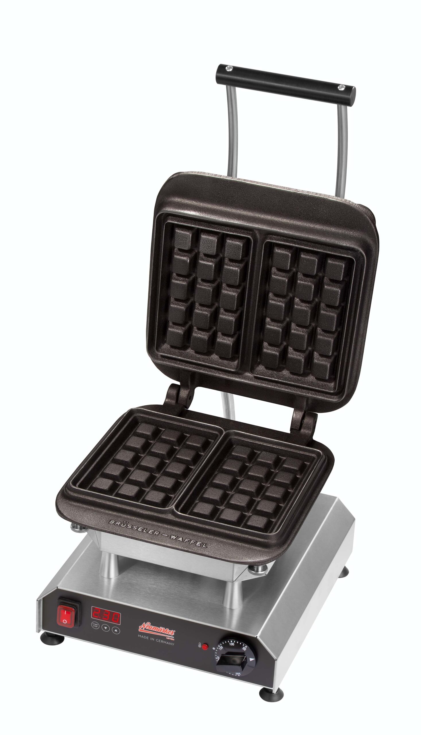 Neumärker Manufaktur Neumärker Waffeleisen Thermocook® inkl. Brüsseler Waffel Wechselplatten (Gusseisen) – Bild 2