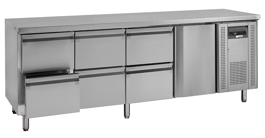 NordCap COOL-LINE Kühltisch KTM 4 - 1T 6Z GN 1/1 – Bild 2