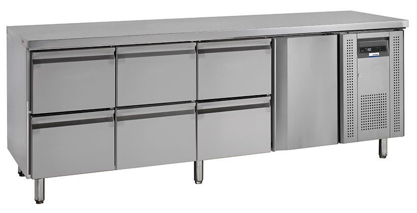 NordCap COOL-LINE Kühltisch KTM 4 - 1T 6Z GN 1/1