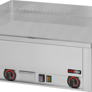 KBS Gastrotechnik Elektro-Grillplatte 2 Heizzonen Grillfläche glatt/gerillt Auftischgerät
