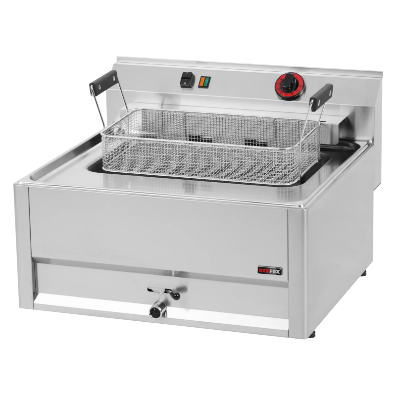 KBS Gastrotechnik Elektro-Fritteuse 1x 16 Liter Becken Ausführung 400 Volt - Tischgerät 1 KBS Gastrotechnik Elektro-Fritteuse 1x 16 Liter Becken Ausführung 400 Volt - Tischgerät