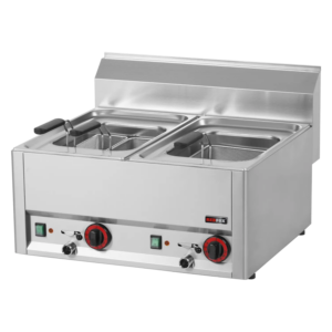 KBS Gastrotechnik Elektro-Nudelkocher 2 Becken je 8 Liter - Tischgerät