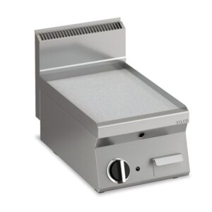KBS Gastrotechnik Elektro Grillplatte glatt aus Edelstahl mit 1 Heizzone Tischgerät