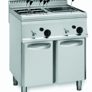 KBS Gastrotechnik Elektro-Nudelkocher 2 Becken 2x 23 Liter Standgerät