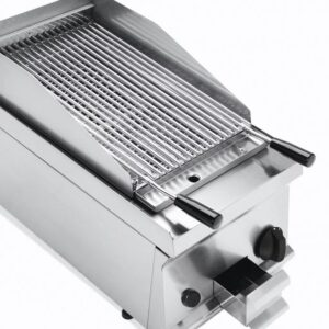 KBS Gastrotechnik Gas-Lavasteingrill 1 Heizzone höhenverstellbarer Rost
