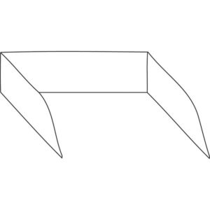 KBS Gastrotechnik Spritzschutz für Grillplatten mit 120 cm Breite