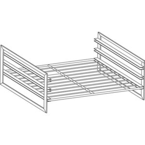 KBS Gastrotechnik Führungsschienen-Kit GN 2/1 für Unterbauten 80cm