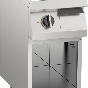 KBS Gastrotechnik Elektro-Grillplatte gerillt verchromt 5,4kW 1 Heizzone offener Unterbau