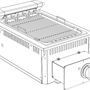 KBS Gastrotechnik Elektro Grill 1 Heizzone Drop In 700 Breite 400mm